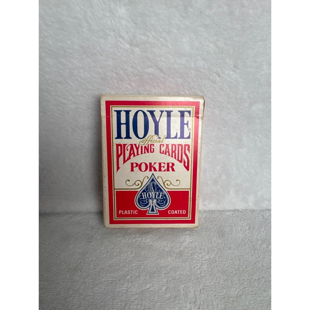 Vintage HOYLE Official Playing Cards Poker Unisex OS Red NEW Sealed No 1201 USA